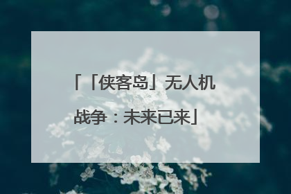 「侠客岛」无人机战争：未来已来