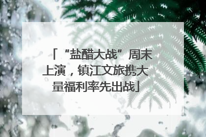 “盐醋大战”周末上演，镇江文旅携大量福利率先出战