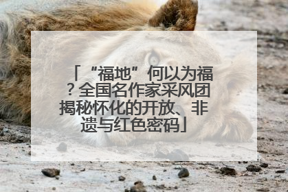 “福地”何以为福？全国名作家采风团揭秘怀化的开放、非遗与红色密码