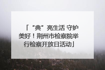 “典”亮生活 守护美好！荆州市检察院举行检察开放日活动