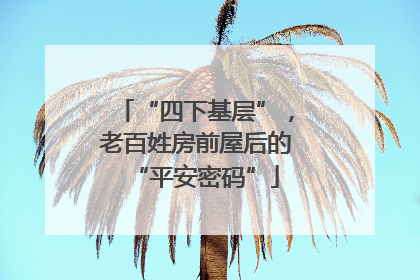 “四下基层”，老百姓房前屋后的“平安密码”