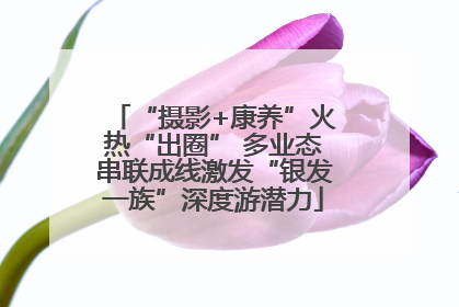 “摄影+康养”火热“出圈” 多业态串联成线激发“银发一族”深度游潜力