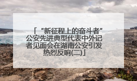 “新征程上的奋斗者”公安先进典型代表中外记者见面会在湖南公安引发热烈反响(二)