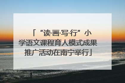 “读·画·写·行”小学语文课程育人模式成果推广活动在南宁举行