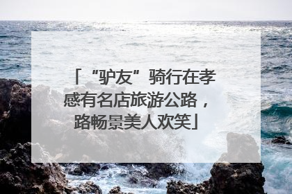 “驴友”骑行在孝感有名店旅游公路，路畅景美人欢笑