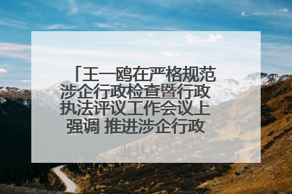 王一鸥在严格规范涉企行政检查暨行政执法评议工作会议上强调 推进涉企行政检查质效大幅提升