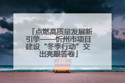 点燃高质量发展新引擎——忻州市项目建设“冬季行动”交出亮眼答卷