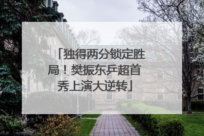 独得两分锁定胜局！樊振东乒超首秀上演大逆转