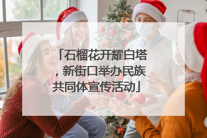 石榴花开耀白塔，新街口举办民族共同体宣传活动