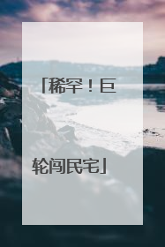 稀罕！巨轮闯民宅