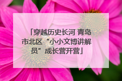 穿越历史长河 青岛市北区“小小文博讲解员”成长营开营