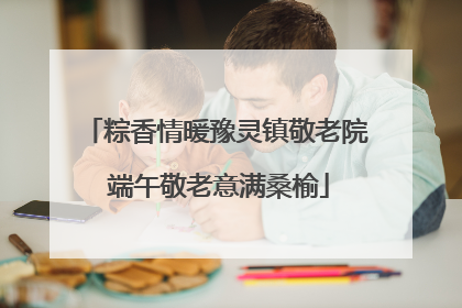 粽香情暖豫灵镇敬老院 端午敬老意满桑榆