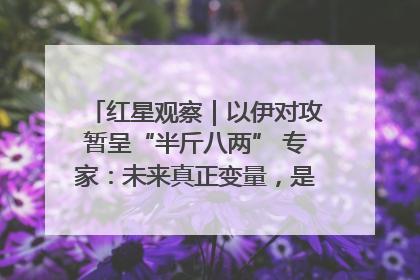 红星观察｜以伊对攻暂呈“半斤八两” 专家：未来真正变量，是美国是否进一步介入