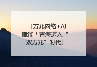 万兆网络+AI赋能！青海迈入“双万兆”时代
