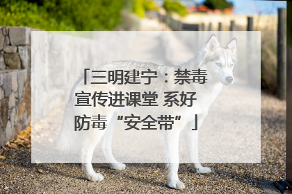 三明建宁：禁毒宣传进课堂 系好防毒“安全带”