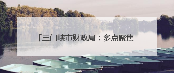 三门峡市财政局：多点聚焦 持续提升预算评审工作效能