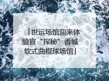 世运场馆迎来体验官“探秘”香城软式曲棍球场馆