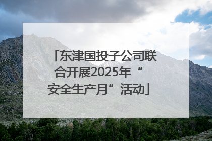 东津国投子公司联合开展2025年“安全生产月”活动