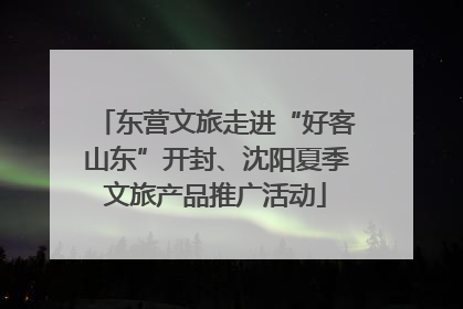 东营文旅走进“好客山东”开封、沈阳夏季文旅产品推广活动