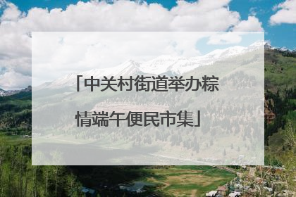 中关村街道举办粽情端午便民市集