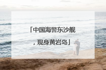中国海警东沙舰，现身黄岩岛