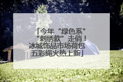 今年“绿色系”“刺绣款”走俏！冰城饰品市场荷包五彩绳火热上新