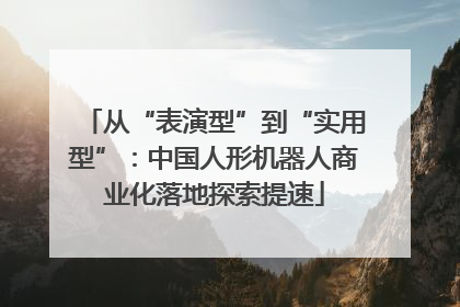 从“表演型”到“实用型”：中国人形机器人商业化落地探索提速