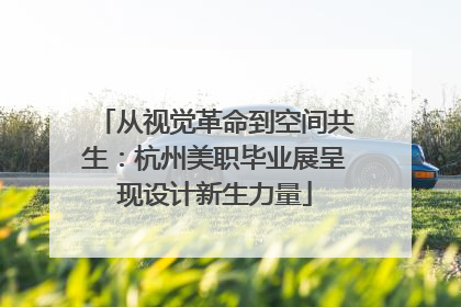 从视觉革命到空间共生：杭州美职毕业展呈现设计新生力量