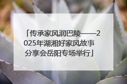 传承家风润巴陵——2025年湖湘好家风故事分享会岳阳专场举行