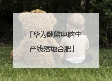华为麒麟电脑生产线落地合肥