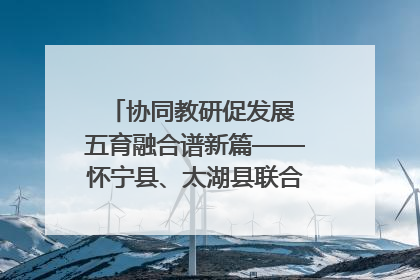 协同教研促发展 五育融合谱新篇——怀宁县、太湖县联合教研活动在月山镇中心学校成功举办