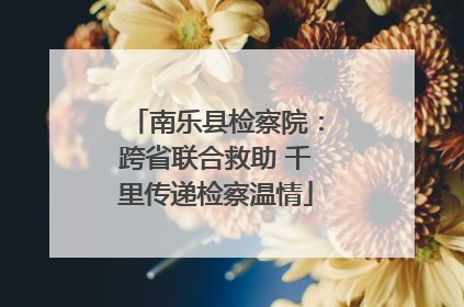 南乐县检察院：跨省联合救助 千里传递检察温情