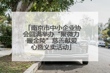 南京市中小企业协会圆满举办“聚微力·暖金陵”慈善献爱心暨义卖活动