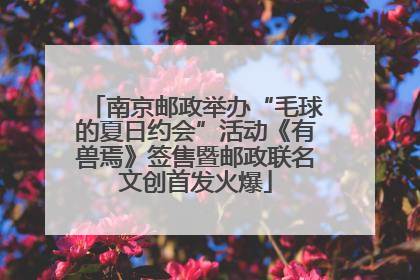 南京邮政举办“毛球的夏日约会”活动《有兽焉》签售暨邮政联名文创首发火爆