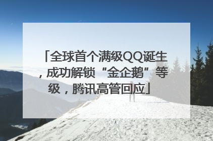全球首个满级QQ诞生，成功解锁“金企鹅”等级，腾讯高管回应