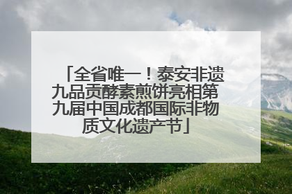 全省唯一！泰安非遗九品贡酵素煎饼亮相第九届中国成都国际非物质文化遗产节