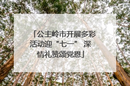 公主岭市开展多彩活动迎“七一” 深情礼赞颂党恩