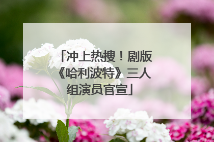 冲上热搜！剧版《哈利波特》三人组演员官宣