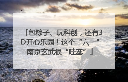 包粽子、玩科创，还有3D开心乐园！这个“六一”南京玄武很“哇塞”