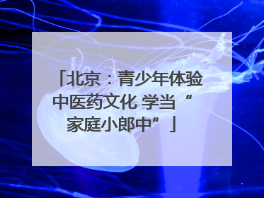 北京：青少年体验中医药文化 学当“家庭小郎中”