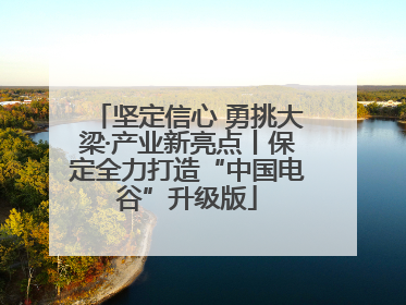 坚定信心 勇挑大梁·产业新亮点丨保定全力打造“中国电谷”升级版