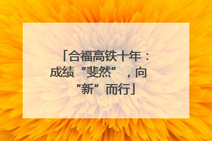 合福高铁十年：成绩“斐然”，向“新”而行