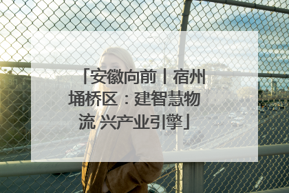 安徽向前丨宿州埇桥区：建智慧物流 兴产业引擎