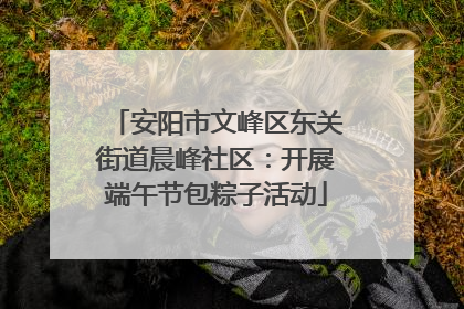 安阳市文峰区东关街道晨峰社区：开展端午节包粽子活动