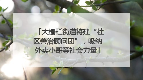 大栅栏街道将建“社区善治顾问团”，吸纳外卖小哥等社会力量