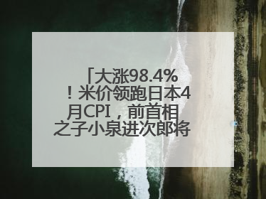 大涨98.4%！米价领跑日本4月CPI，前首相之子小泉进次郎将如何破局？
