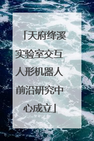天府绛溪实验室交互人形机器人前沿研究中心成立