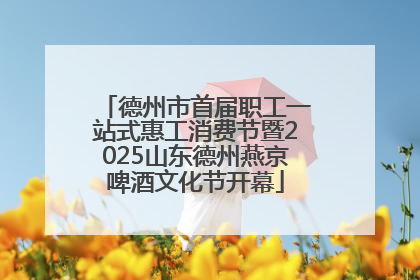 德州市首届职工一站式惠工消费节暨2025山东德州燕京啤酒文化节开幕
