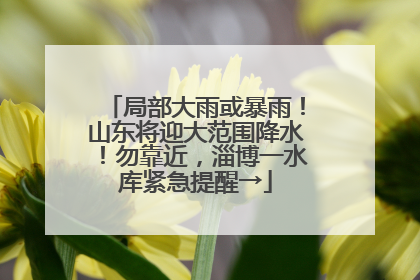 局部大雨或暴雨！山东将迎大范围降水！勿靠近，淄博一水库紧急提醒→