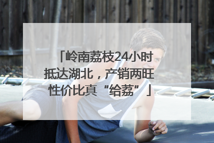 岭南荔枝24小时抵达湖北，产销两旺性价比真“给荔”